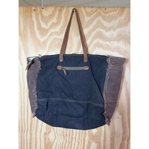 Myra Bag Freedom Forever 2017 USA CanvasHair Tote Large July 4th Americana - Picture 2 of 10